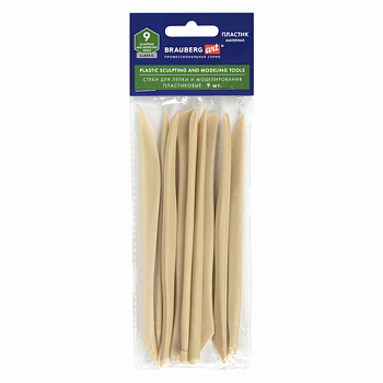 Стеки для лепки и моделирования пластиковые НАБОР 9 шт., BRAUBERG ART CLASSIC