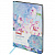 Блокнот А5 (143x210 мм), BRAUBERG VISTA "Pink flowers", под кожу, гибкий, срез фольга, 80 л.