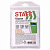 Карманы самоклеящиеся для визиток и персонализации 65х98 мм, КОМПЛЕКТ 10 шт., STAFF