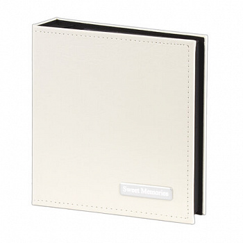 Фотоальбом BRAUBERG на 200 фото 10х15 см, под гладкую кожу, индивидуальный бокс, белый