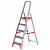 Стремянка алюминиевая 5 ШИРОКИХ СТУПЕНЕЙ 13 см, площадка 1,1 м, нагрузка 225 кг, вес 6 кг, НОВАЯ ВЫСОТА, 3117105