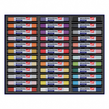 Пастель сухая художественная BRAUBERG ART CLASSIC, 36 цветов, квадратное сечение