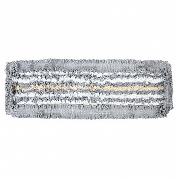 Насадка МОП плоская для швабры/держателя 40 см, ТИП У/К, хлопок/микрофибра, СЕРАЯ, LAIMA EXPERT