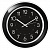 Часы настенные TROYKATIME (TROYKA) 122201202, круг, черные, черная рамка, 30х30х3,8 см