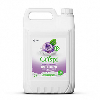 Гель для стирки белья всех видов тканей концентрированный гипоаллергенный 5л CRISPI b