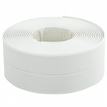 Клейкая лента бордюрная для ванны и кухни повышенной клейкости 38 мм х 3,35 м, бутил, DASWERK (ДАСВЕРК)