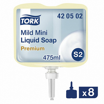 Картридж с жидким мылом одноразовый TORK (Система S2) Premium, 0,475 л