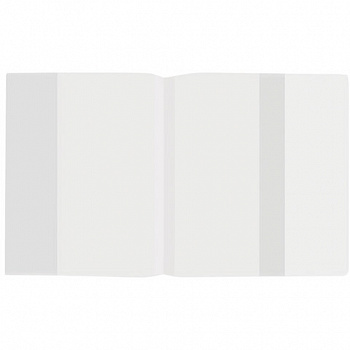 Обложка ПП для учебников и тетрадей А4 БОЛЬШОГО ФОРМАТА, ПЛОТНАЯ, 60 мкм, 300х590 мм, универсальная, прозрачная, ПИФАГОР