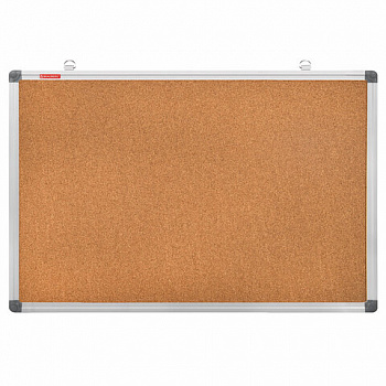 Доска пробковая для объявлений 60х90 см, алюминиевая рамка, BRAUBERG Extra