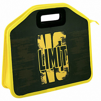 Папка-сумка ЮНЛАНДИЯ, 1 отделение, фетровые ручки, 34х30х11 см, No limit