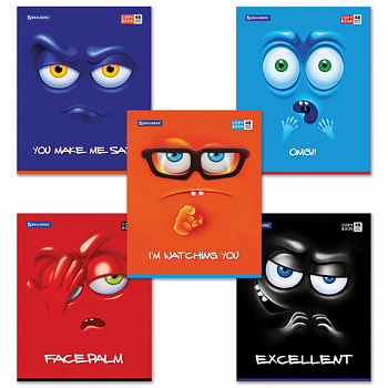 Тетрадь А5, 48 л., BRAUBERG, скоба, клетка, обложка картон, МОРДАШКА