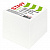Блок для записей STAFF проклеенный, куб 9х9х9 см, белый, белизна 90-92%