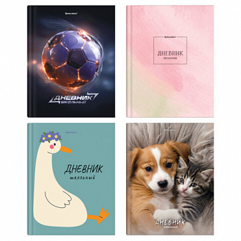 Дневник 5-11 класс 48л, твердый, BRAUBERG, глянцевая ламинация, с подсказом, МИКС УНИВЕРСАЛЬНЫЙ