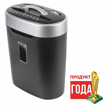 Уничтожитель (шредер) BRAUBERG S8, 4 уровень секретности, фрагменты 4х18 мм, 8 листов, корзина 16 литров, CD