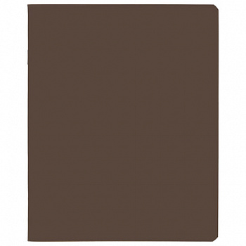 Тетрадь А5 48л. HATBER скоба, клетка, Soft-touch ламинация, SoloMatte_Шоколадный мусс, 48Т5лВ1