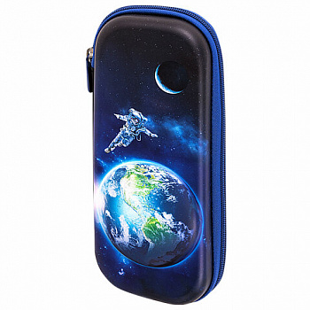 Пенал BRAUBERG, 1 отделение, 1 откидная планка, EVA, 22х10х5 см, "Planet"