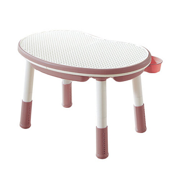 Стол детский трансформер 3 в 1 BRABIX KIDS CT-001, растущий, 2-8 лет, пластик, розовый