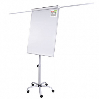 Доска-флипчарт с дополнительными держателями для бумаги, магнитно-маркерная, 70х100 см, пятилучие, STAFF