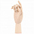 Манекен художественный "РУКА" правая, высота 18 см, дерево, BRAUBERG ART CLASSIC