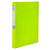 Папка 40 вкладышей BRAUBERG "Neon", 25 мм, неоновая, зеленая, 700 мкм