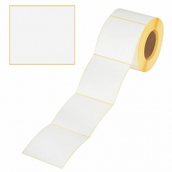 Этикетки термотрансферные, ПОЛУГЛЯНЕЦ, 58х60 мм, 500 этикеток в ролике