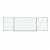 Доска магнитно-маркерная 3-х элементная 100х150/300 см, 5 рабочих поверхностей, белая, BRAUBERG