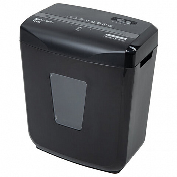 Уничтожитель (шредер) BRAUBERG 1018X, 4 уровень секретности, фрагменты 4х40 мм, 10 листов, корзина 18 литров