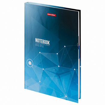 Блокнот БОЛЬШОЙ ФОРМАТ (215х295 мм) А4, 128 л., твердый, клетка, блок 4 цвета, BRAUBERG, "Бизнес"