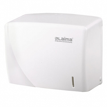 Диспенсер для полотенец LAIMA PROFESSIONAL ORIGINAL (Система H3), V-сложения, белый, ABS