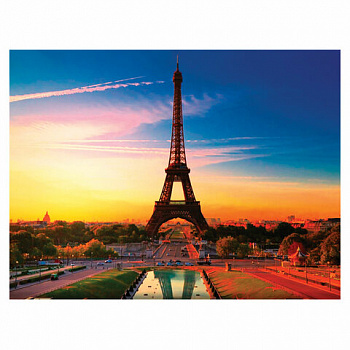 Картина стразами (алмазная мозаика) 30х40 см, ОСТРОВ СОКРОВИЩ "Париж", без подрамника