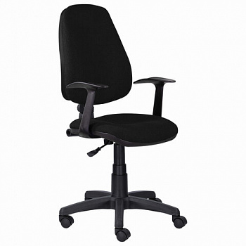 Кресло BRABIX "Comfort MG-321", регулируемая эргономичная спинка, ткань, черное