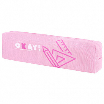 Пенал ЮНЛАНДИЯ ЮНИОР, 1 отделение, полиэстер, "Okay", 20х6х4 см