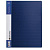 Папка 40 вкладышей BRAUBERG "Contract", синяя, вкладыши-антиблик, 0,7 мм, бизнес-класс
