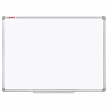 Доска магнитно-маркерная 70х50 см, алюминиевая рамка, ГАРАНТИЯ 10 ЛЕТ, РОССИЯ, BRAUBERG