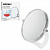 Зеркало настольное BRABIX, круглое, диаметр 17 см, двустороннее, с увеличением, прозрачная рамка