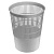 Корзина для бумаг BRAUBERG сетчатая, 14 л, серая