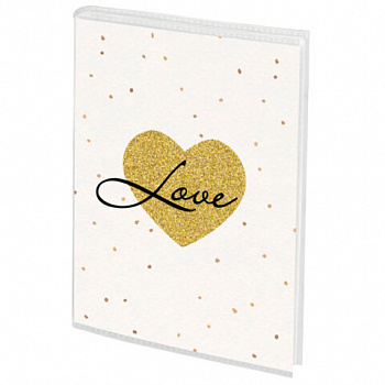 Фотоальбом BRAUBERG на 36 фото 10*15 см, мягкая обложка, "Golden heart"