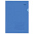 Папка-уголок с карманом для визитки, А4, синяя, 0,18 мм, AGкм4 00102, V246955