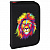 Пенал BRAUBERG с наполнением, 1 отделение, 1 откидная планка, 24 предмета, 21х14 см, "Colorful lion"