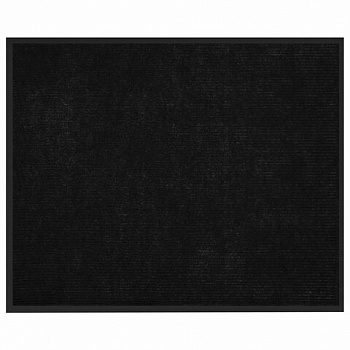 Коврик придверный 120х150 см, ЧЕРНЫЙ, влаго-грязезащитный, 430 г/м2, ребристый, ЛЮБАША СТАНДАРТ