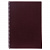 Тетрадь обложка пластик, А4, 80 л., гребень, клетка, HATBER, "VELVET" Бордо, 081564, 80Т4В1гр_01606