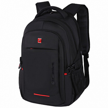 Рюкзак GERMANIUM UPGRADE универсальный, 3 отделения, отделение для ноутбука, USB-порт, "UP-2", черный, 47х33х21 см