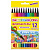 Фломастеры ЮНЛАНДИЯ "ДОМИКИ", 12 цветов, трехгранные, вентилируемый колпачок, картон