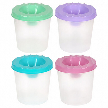 Стакан-непроливайка BRAUBERG KIDS, пастельные цвета, ассорти