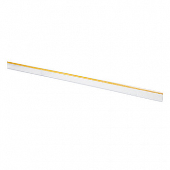 Ценникодержатели полочные самоклеящиеся прозрачные 1000 мм, КОМПЛЕКТ 10 шт., DBR39