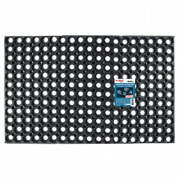 Коврик входной резиновый грязесборный ячеистый, 40х60 см, толщина 16 мм, LAIMA EXPERT