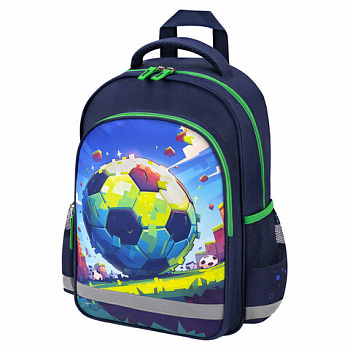 Рюкзак ПИФАГОР SCHOOL, 1 отделение, 3 кармана, "Football match", 38x28х14 см