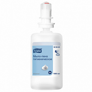 Картридж с жидким мылом-пеной одноразовый TORK (Система S4) Advanced, гигиенический эффект, 1 л
