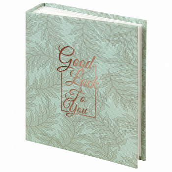 Фотоальбом BRAUBERG "Папоротник" на 200 фото 10х15 см, твердая обложка, термосварка