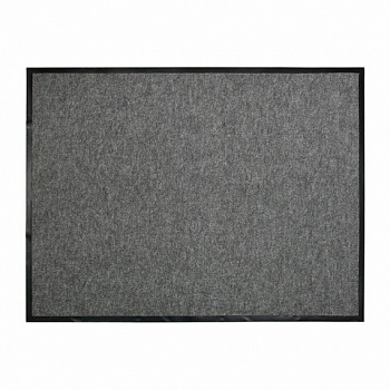 Коврик входной ворсовый влаго-грязезащитный 120х150 см, толщина 7 мм, серый, VORTEX
